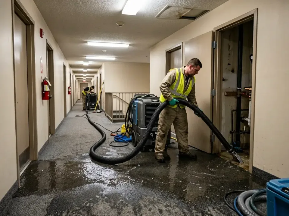 multi-unit-apartment-hallway-f-005 — frequently asked questions, Emergency Burst Pipe Water Extraction & Removal in Finneyto…